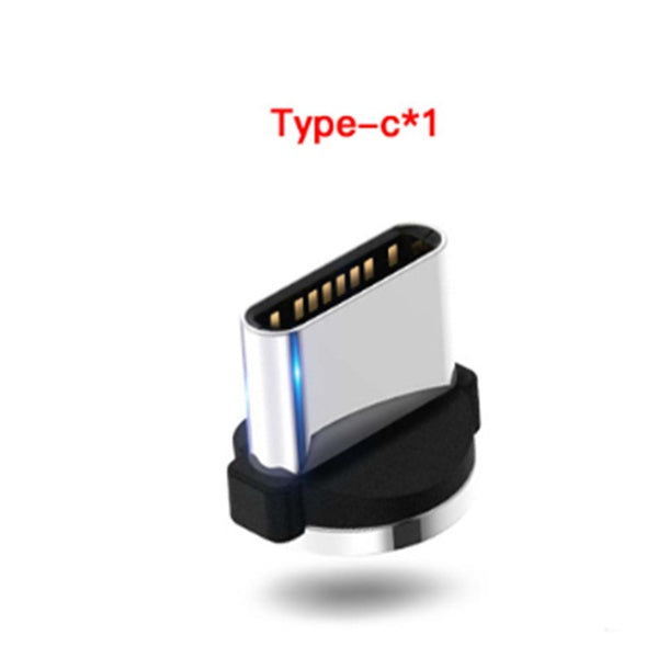 Compatible with Apple, Flowing Light Magnetic Streamer Data Line Cable for Iphone Android TypeC