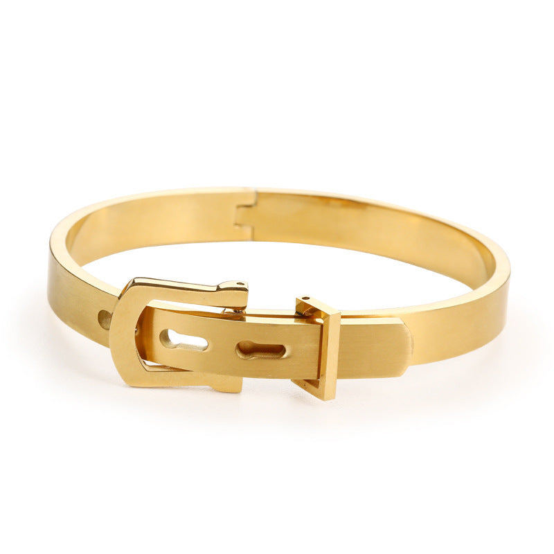 Creative Roman Digital Titanium Steel Valentine Bracelet with Ring Valentine Gift