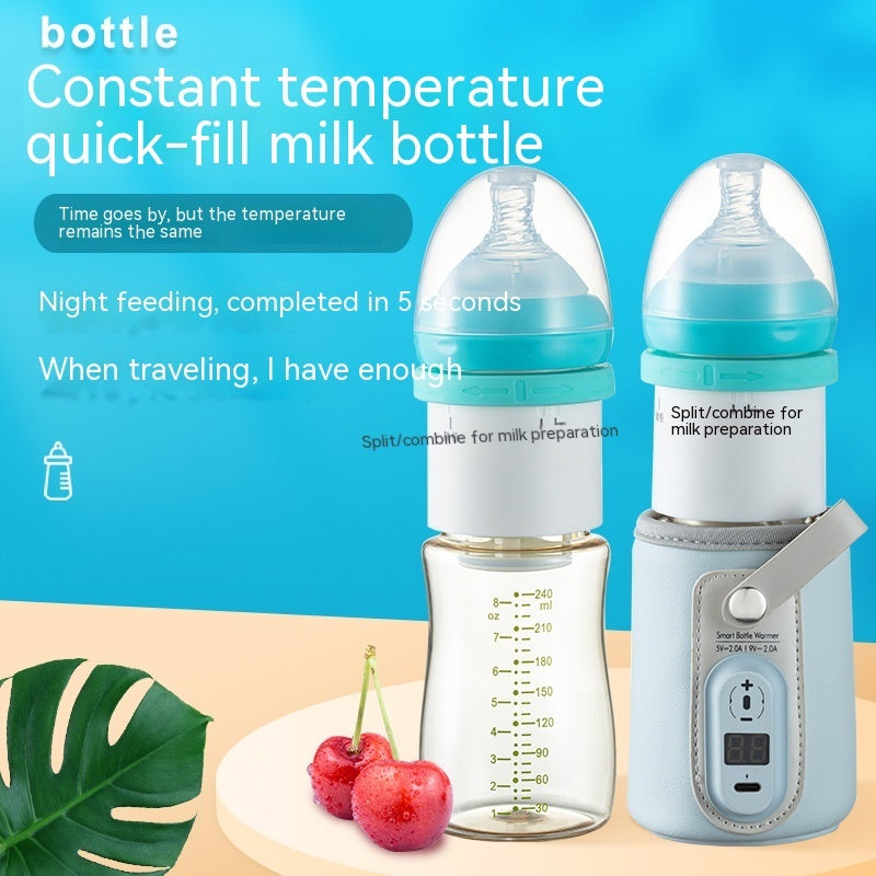 Thermostat Constant Temperature Feeding Bottle Newborn Baby Insulating Milk Bottle