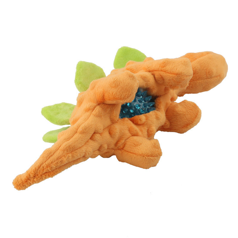 2-in-1 Pet Plush Sound Toy Dinosaur
