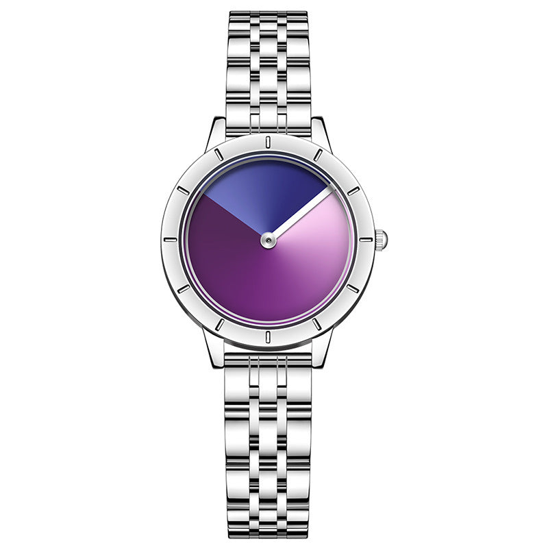 Women's Quartz Watch With Advanced Gradient Dial Fashion Design