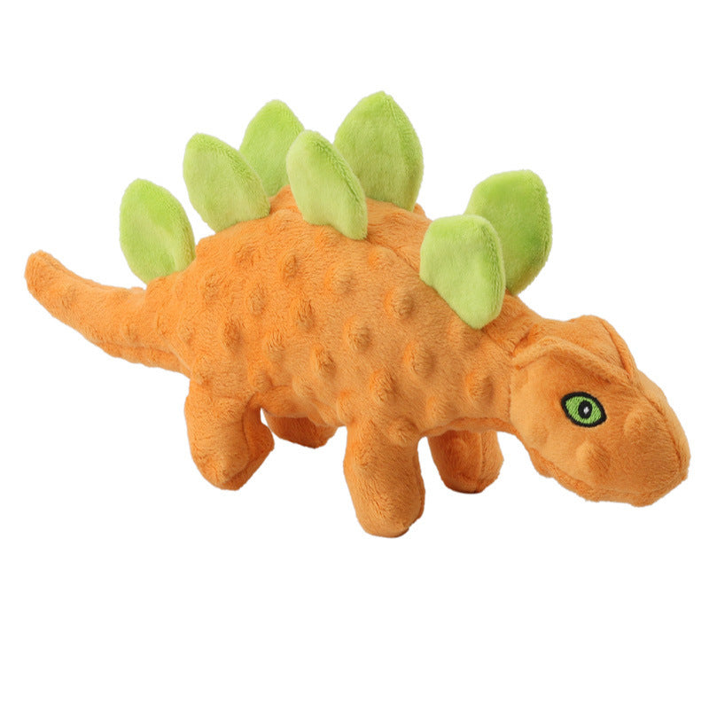 2-in-1 Pet Plush Sound Toy Dinosaur