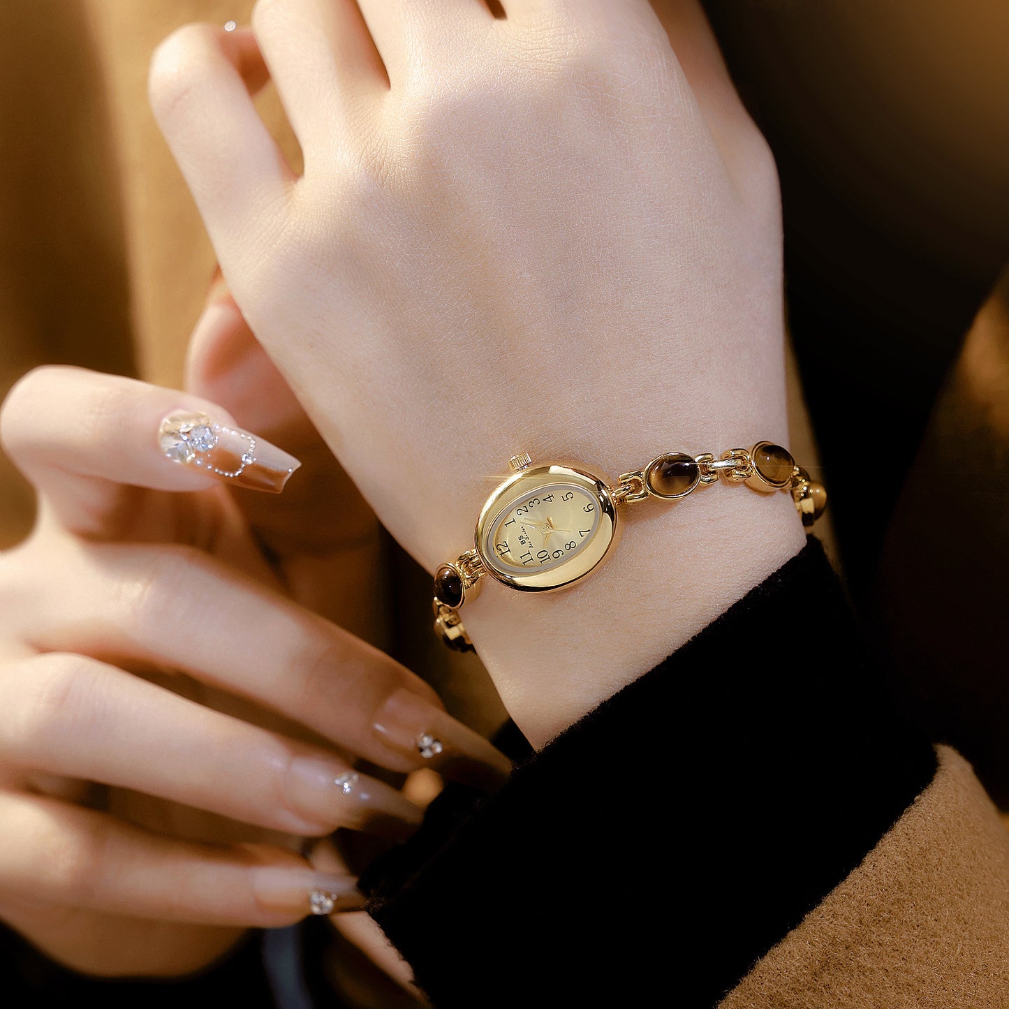Natural Tigereye Premium Watch