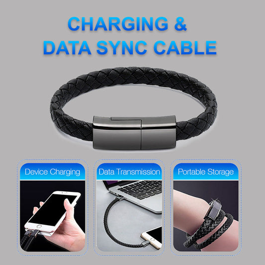 New Bracelet Charging Cord For IPhone14 13 Max USB C Cable For Phone Micro Cable